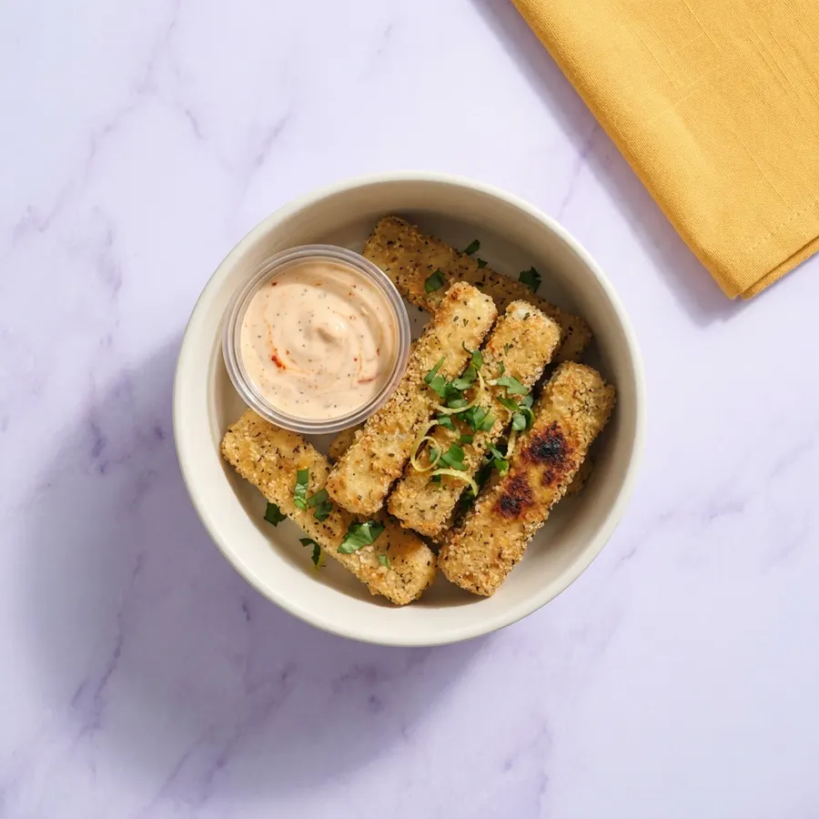Halloumi Fries with Harissa Yogurt Dip