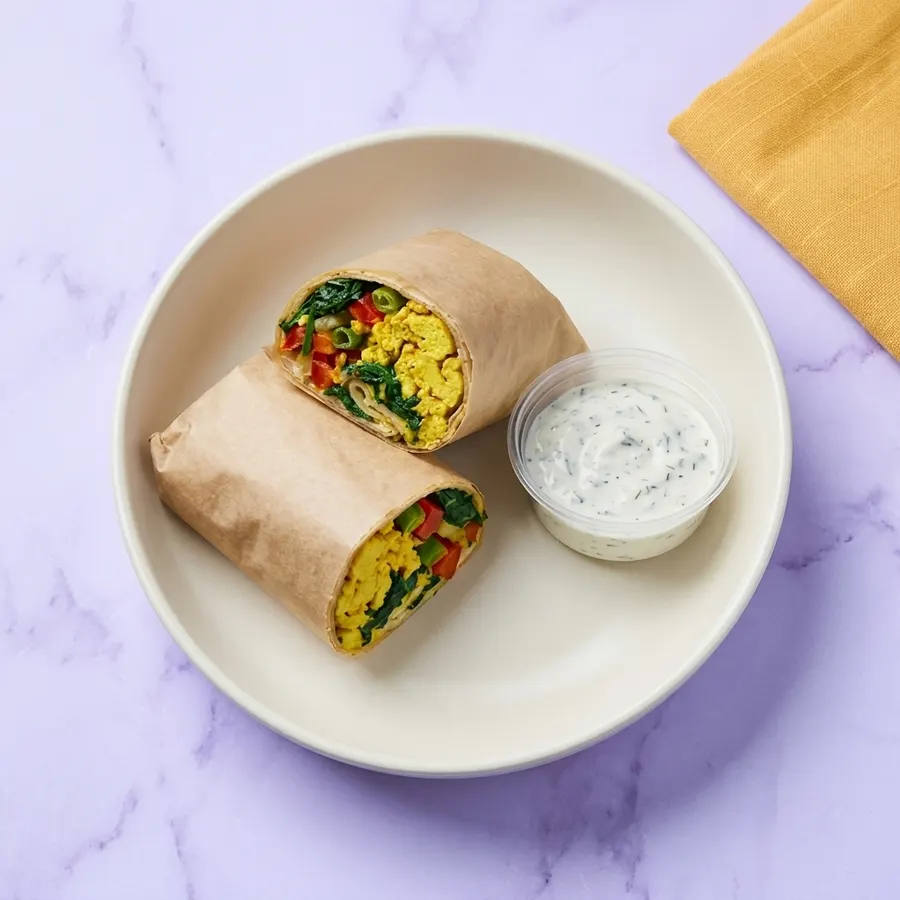 Savoury Breakfast Egg Wrap