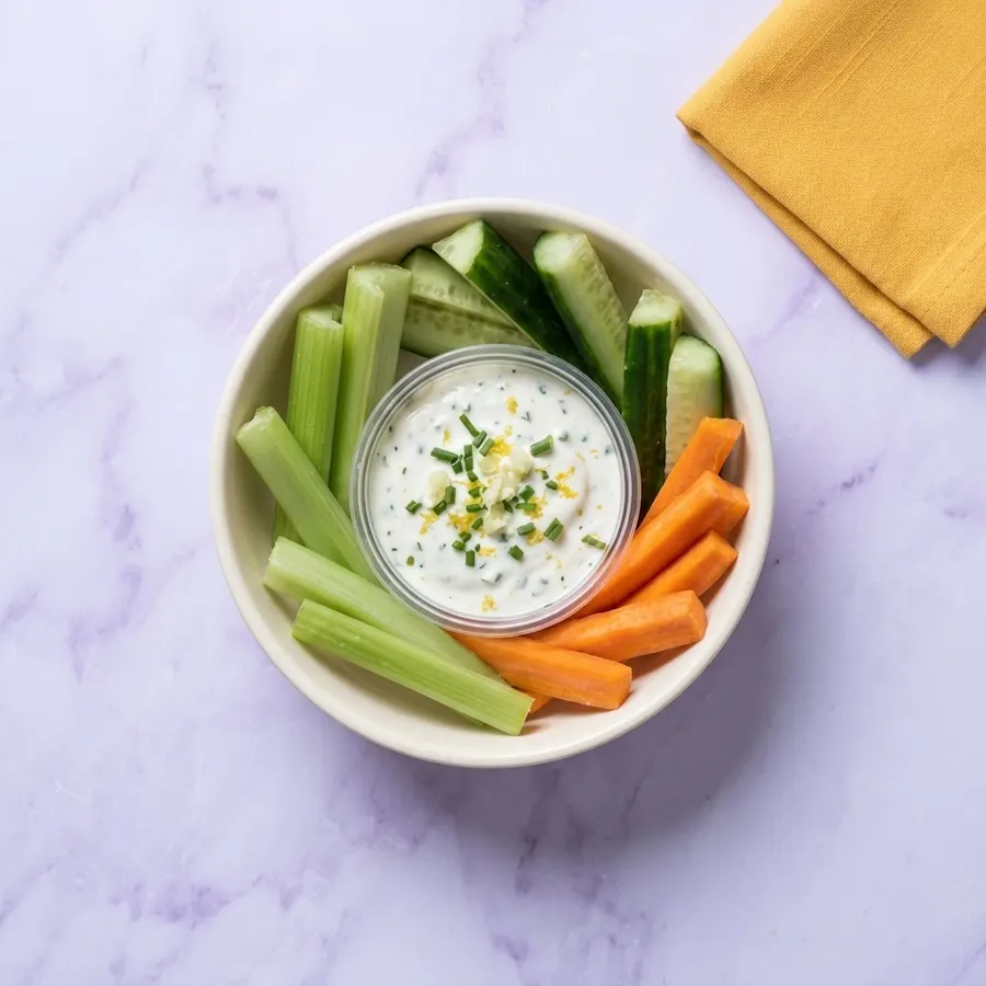 Sour Cream & Onion Dip with Crudites