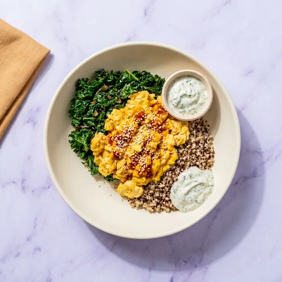 Turkish Egg Breakfast Bowl